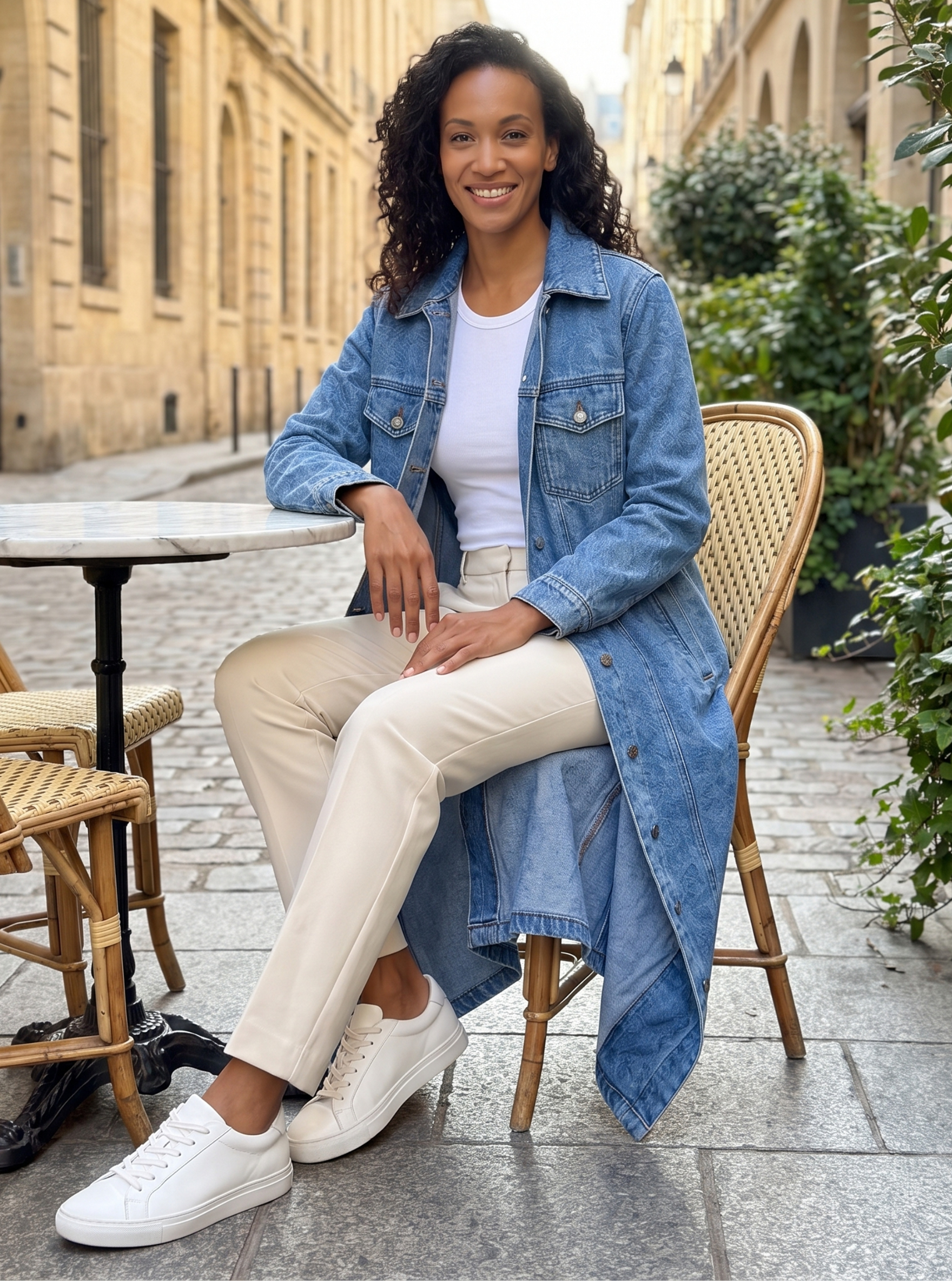 Longline Denim Coat