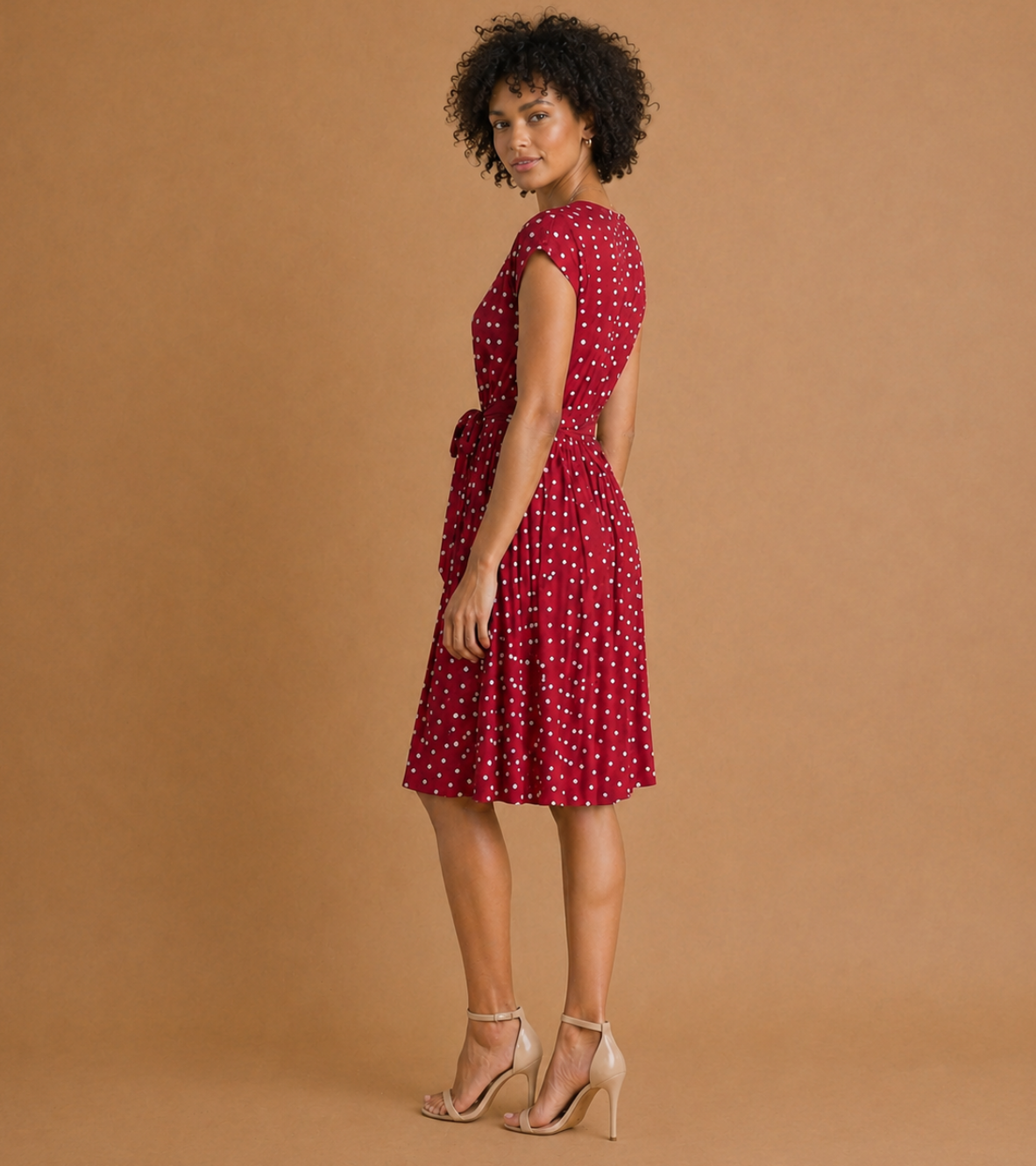 Polka Dot Midi Dress
