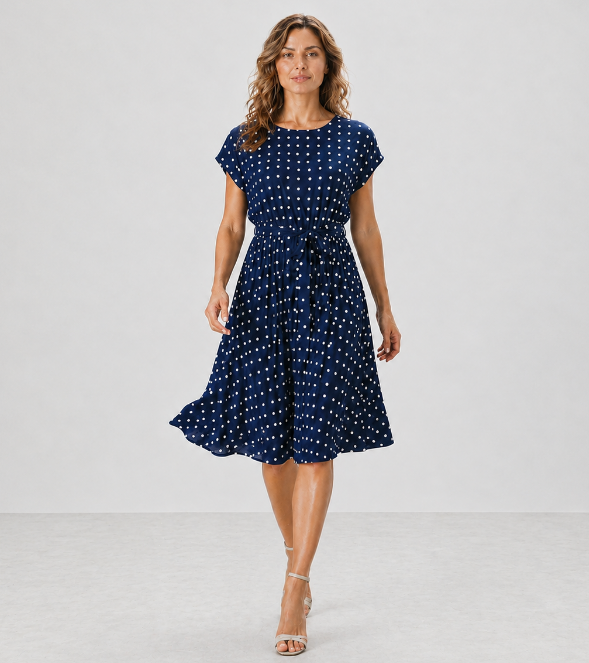 Polka Dot Midi Dress