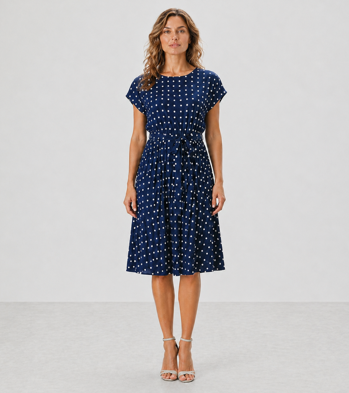 Polka Dot Midi Dress