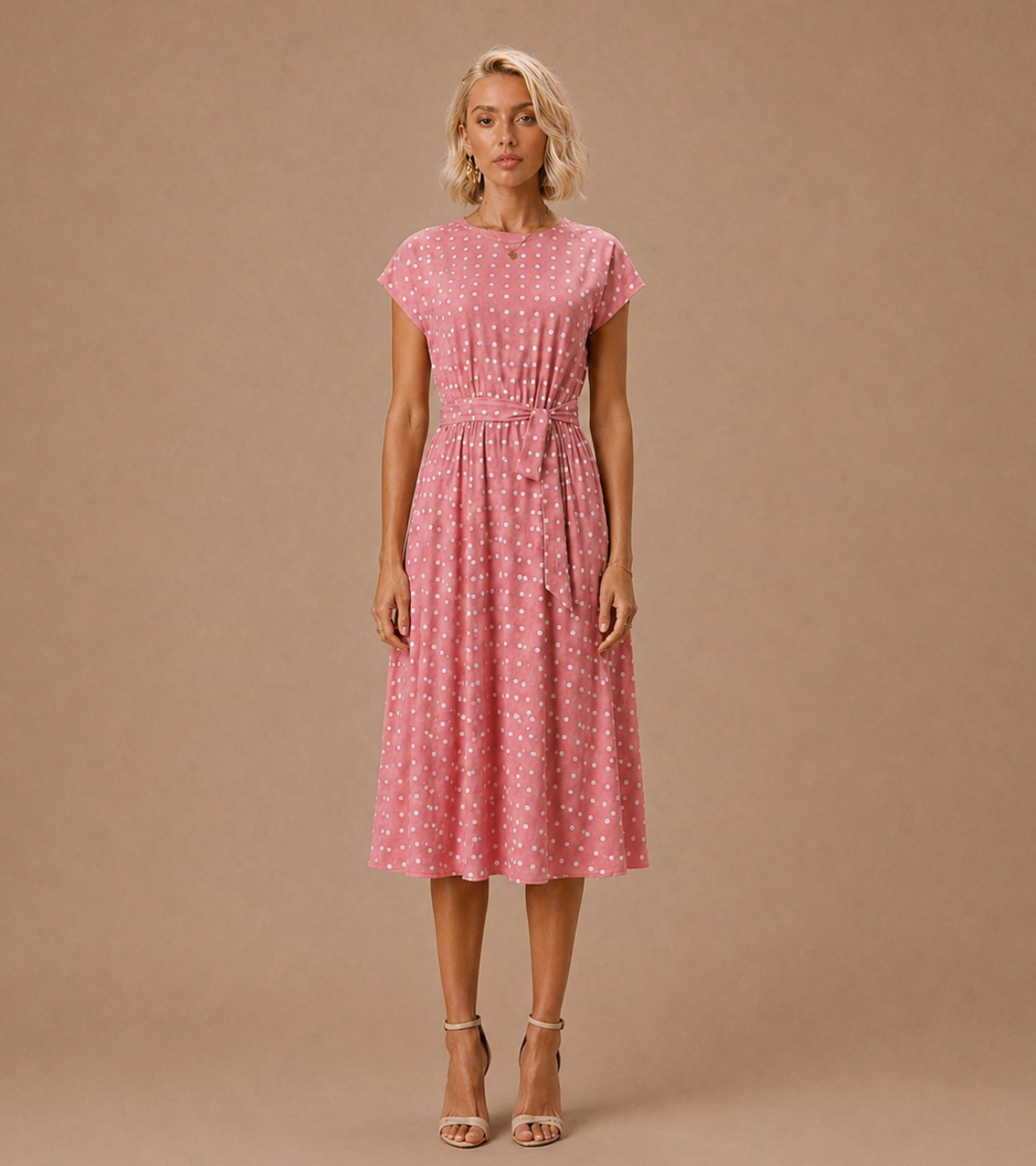 Polka Dot Midi Dress