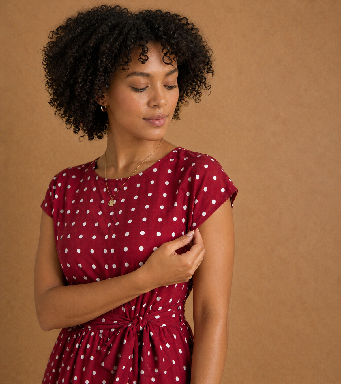 Polka Dot Midi Dress