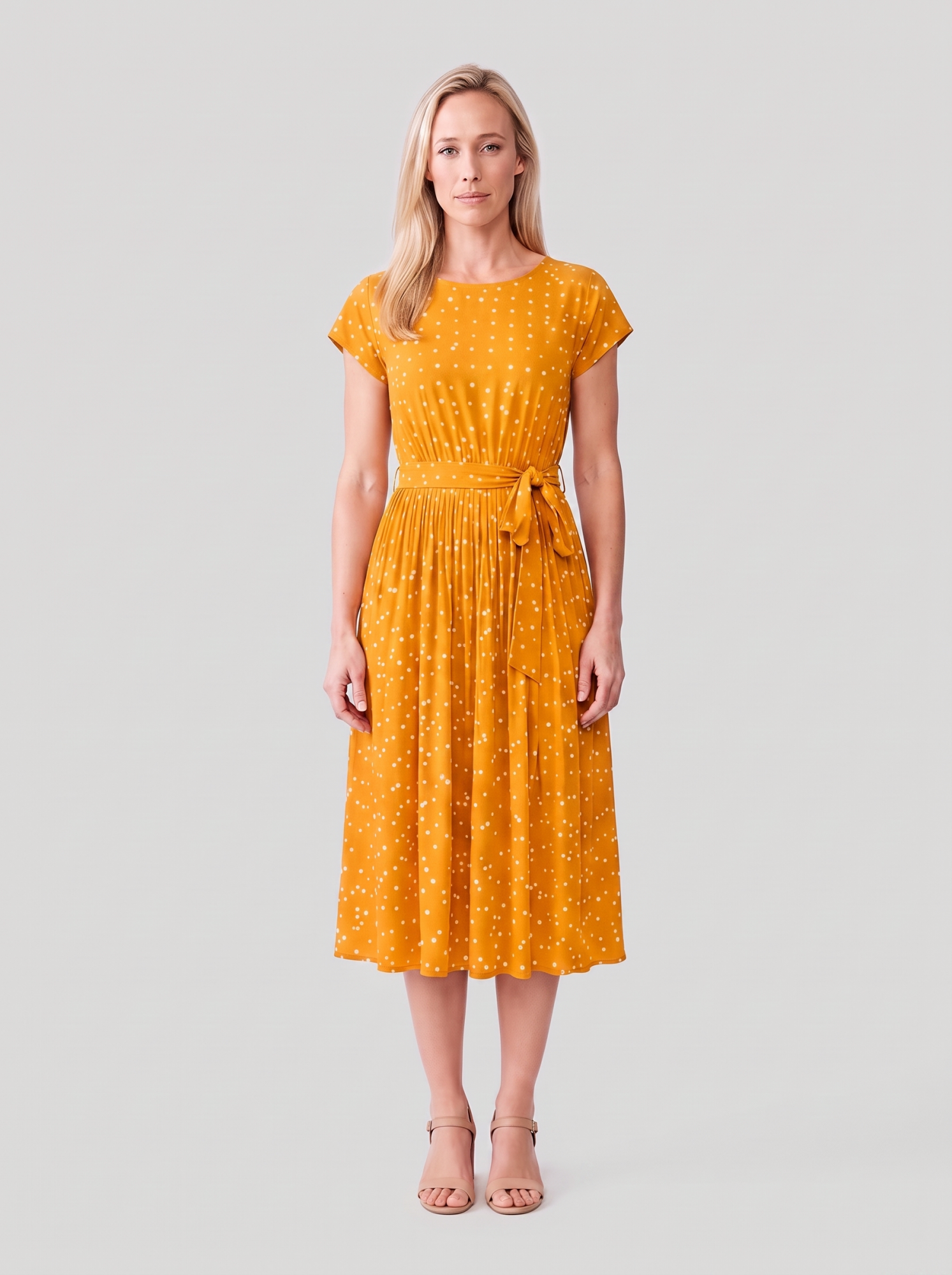 Polka Dot Midi Dress