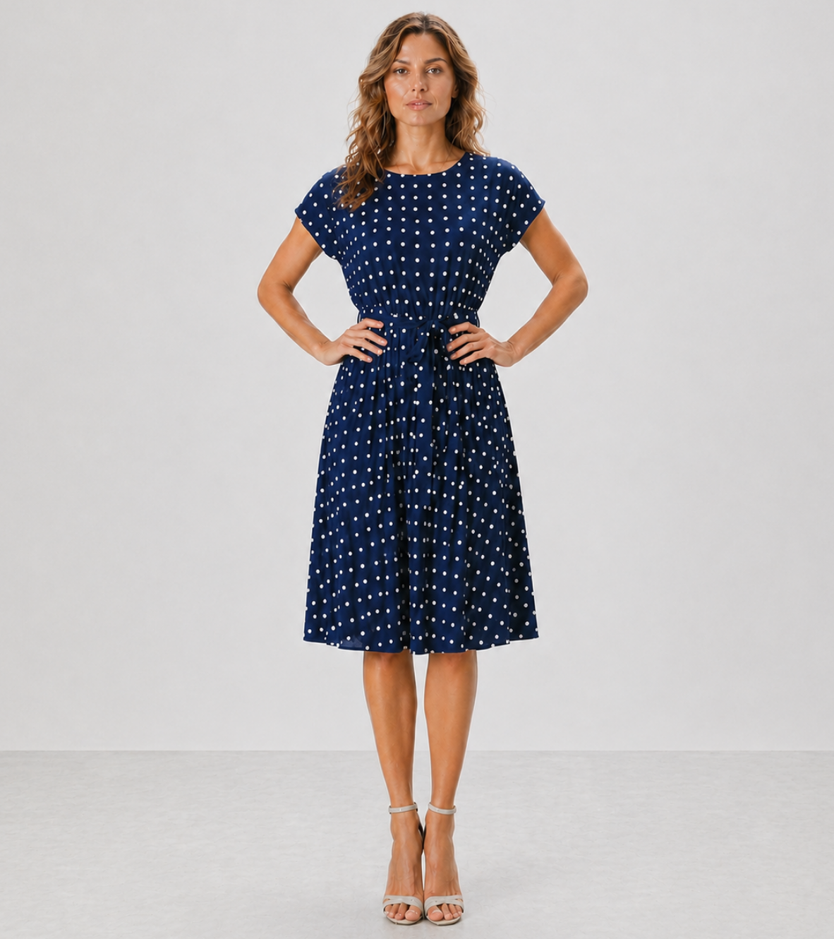 Polka Dot Midi Dress