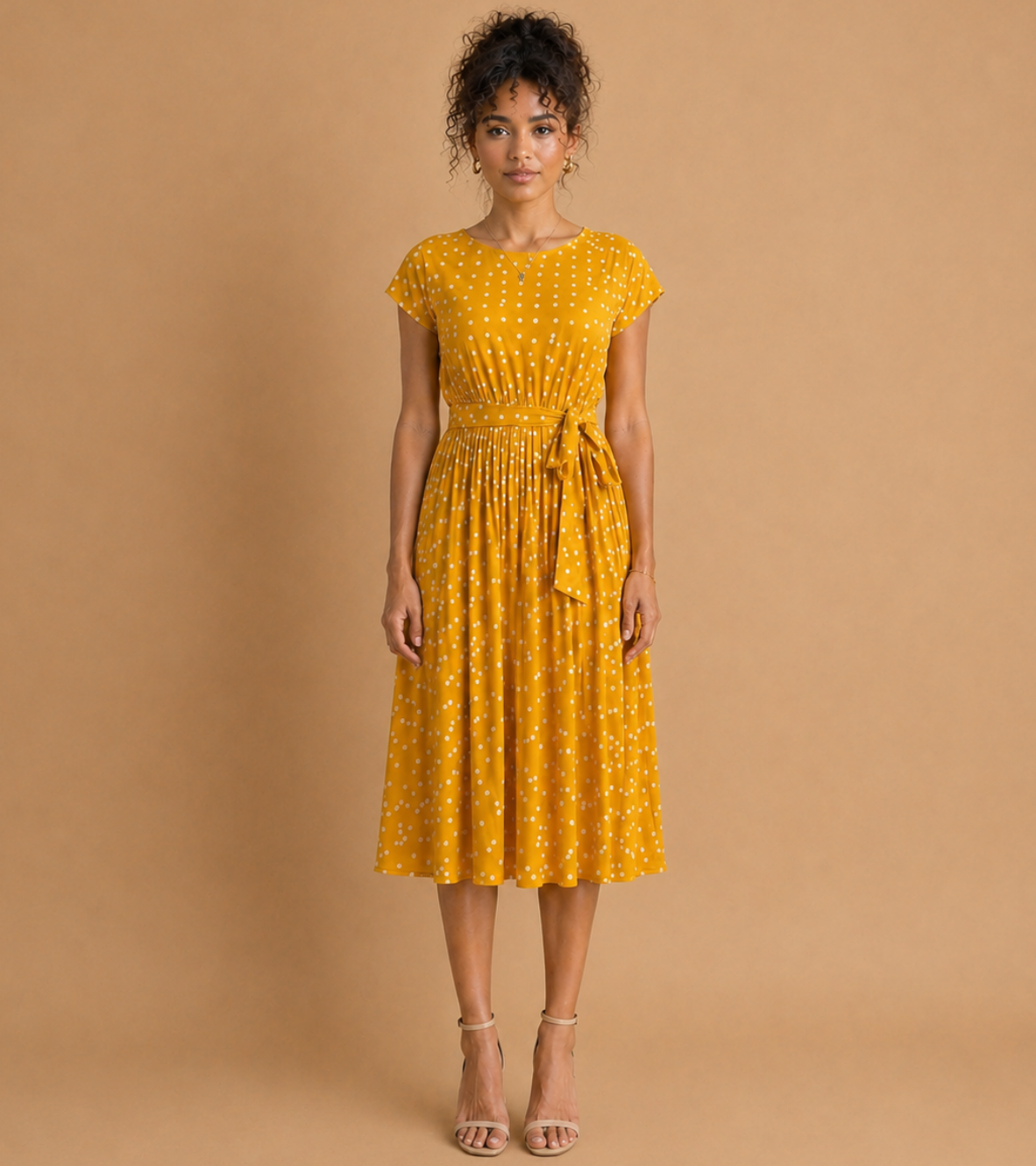 Polka Dot Midi Dress