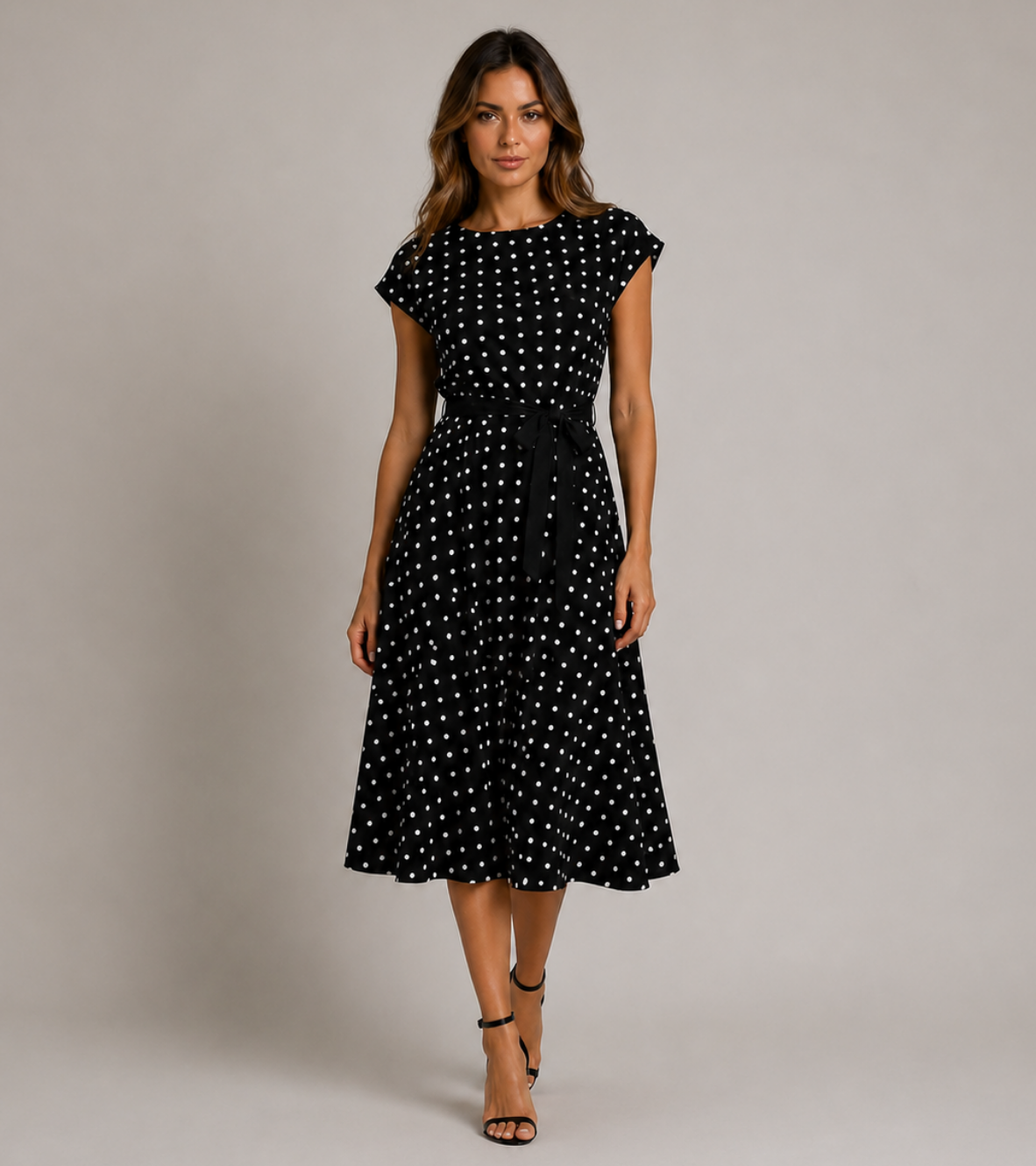 Polka Dot Midi Dress