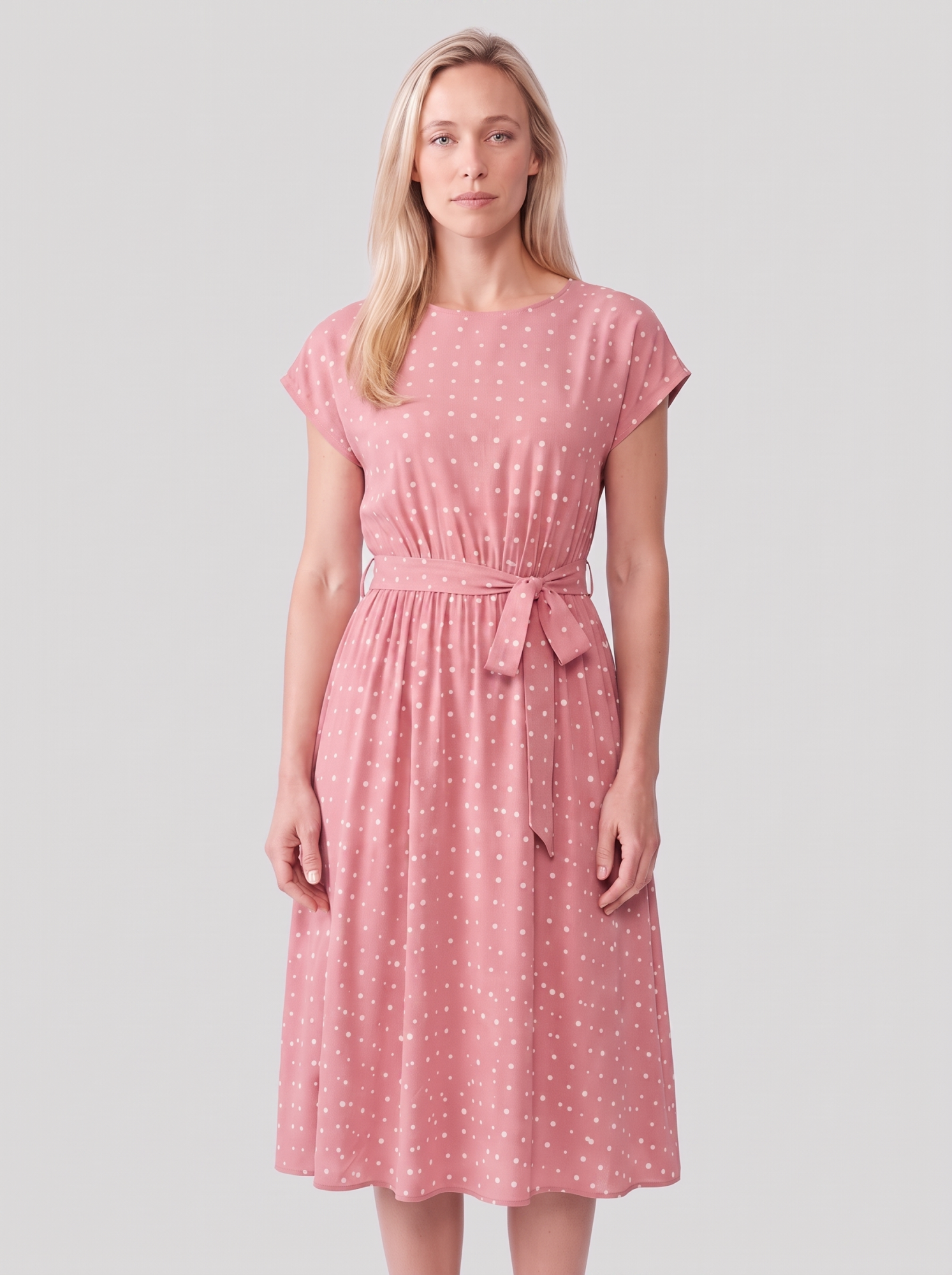Polka Dot Midi Dress