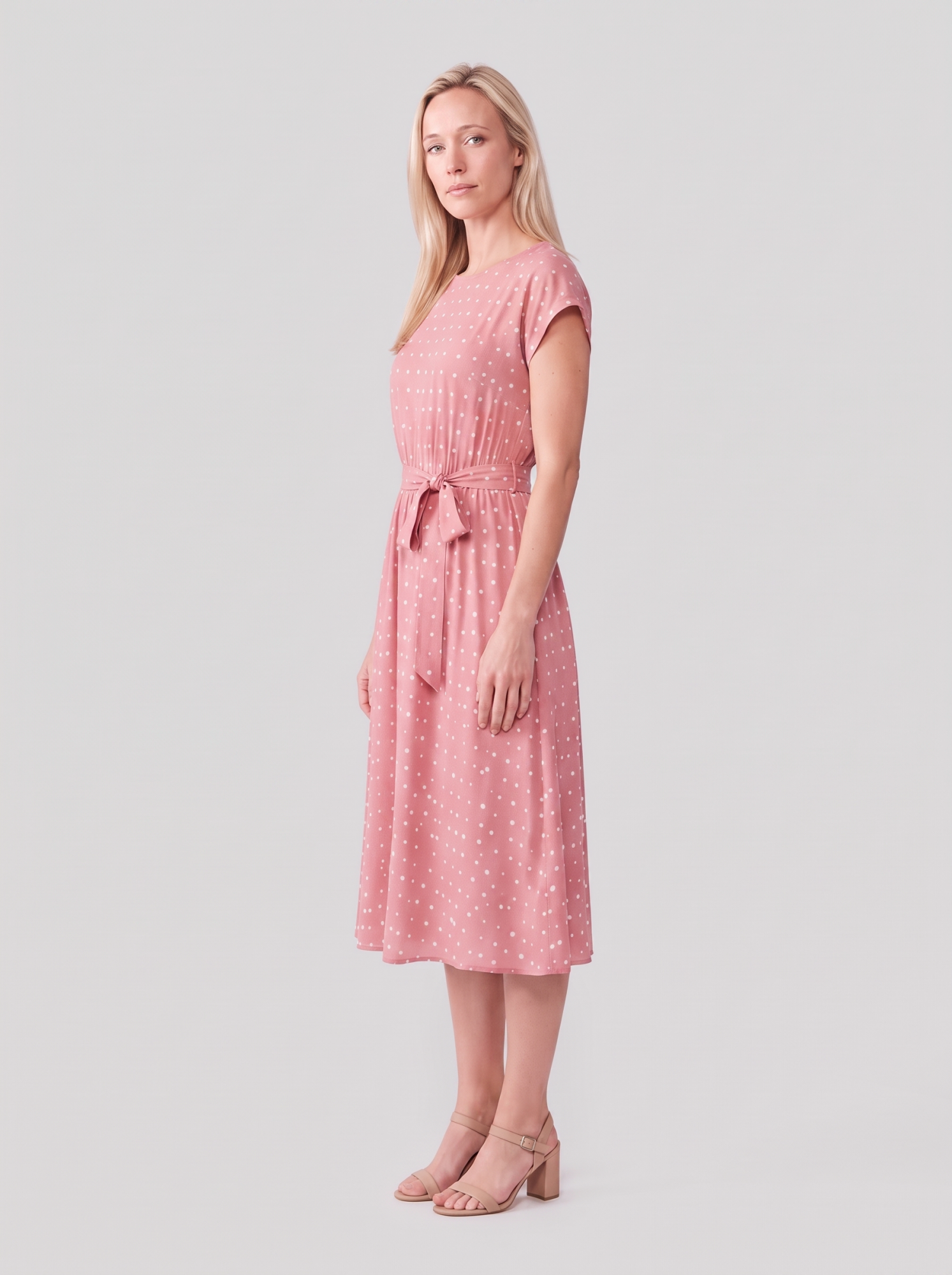 Polka Dot Midi Dress