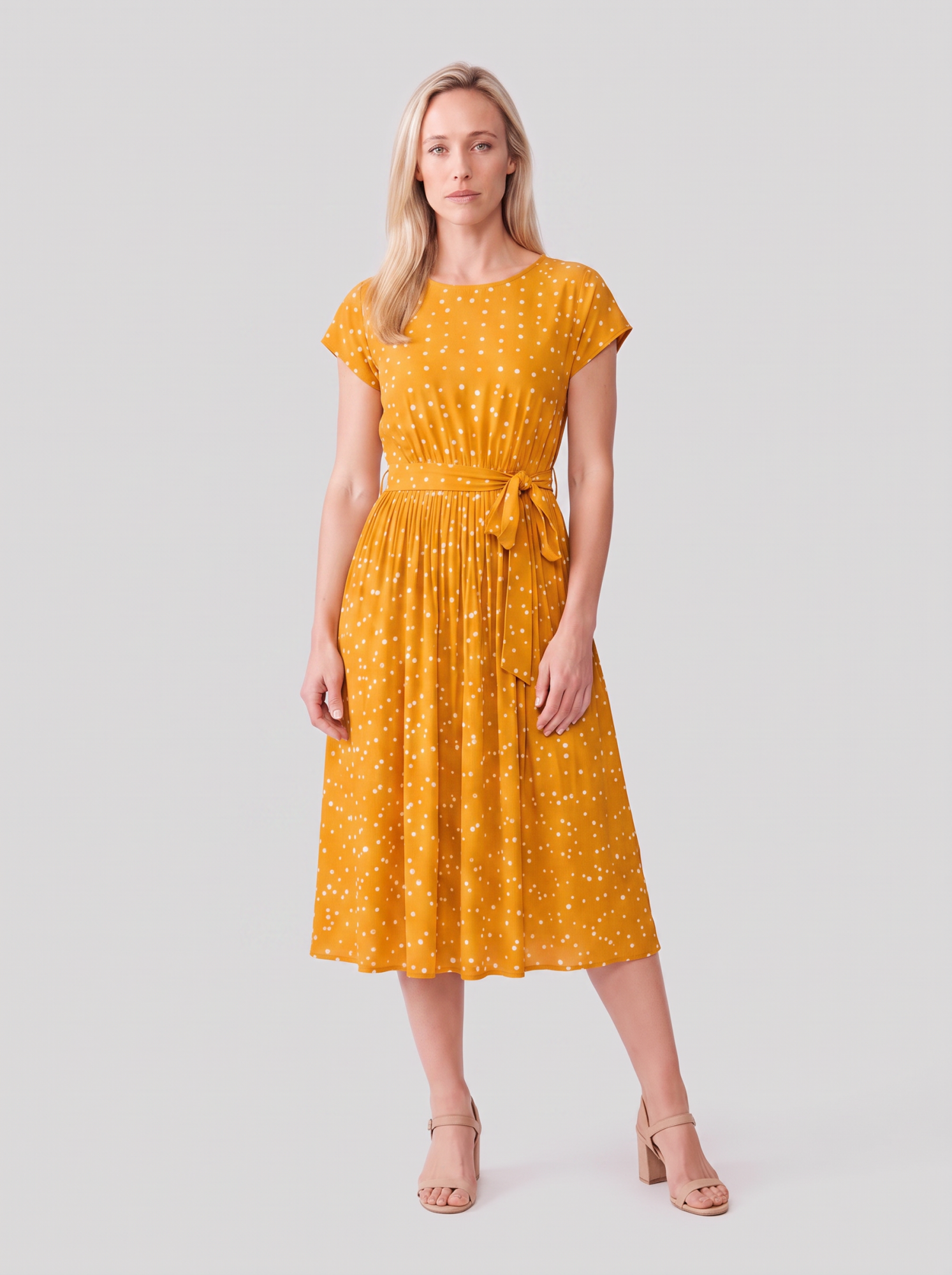 Polka Dot Midi Dress