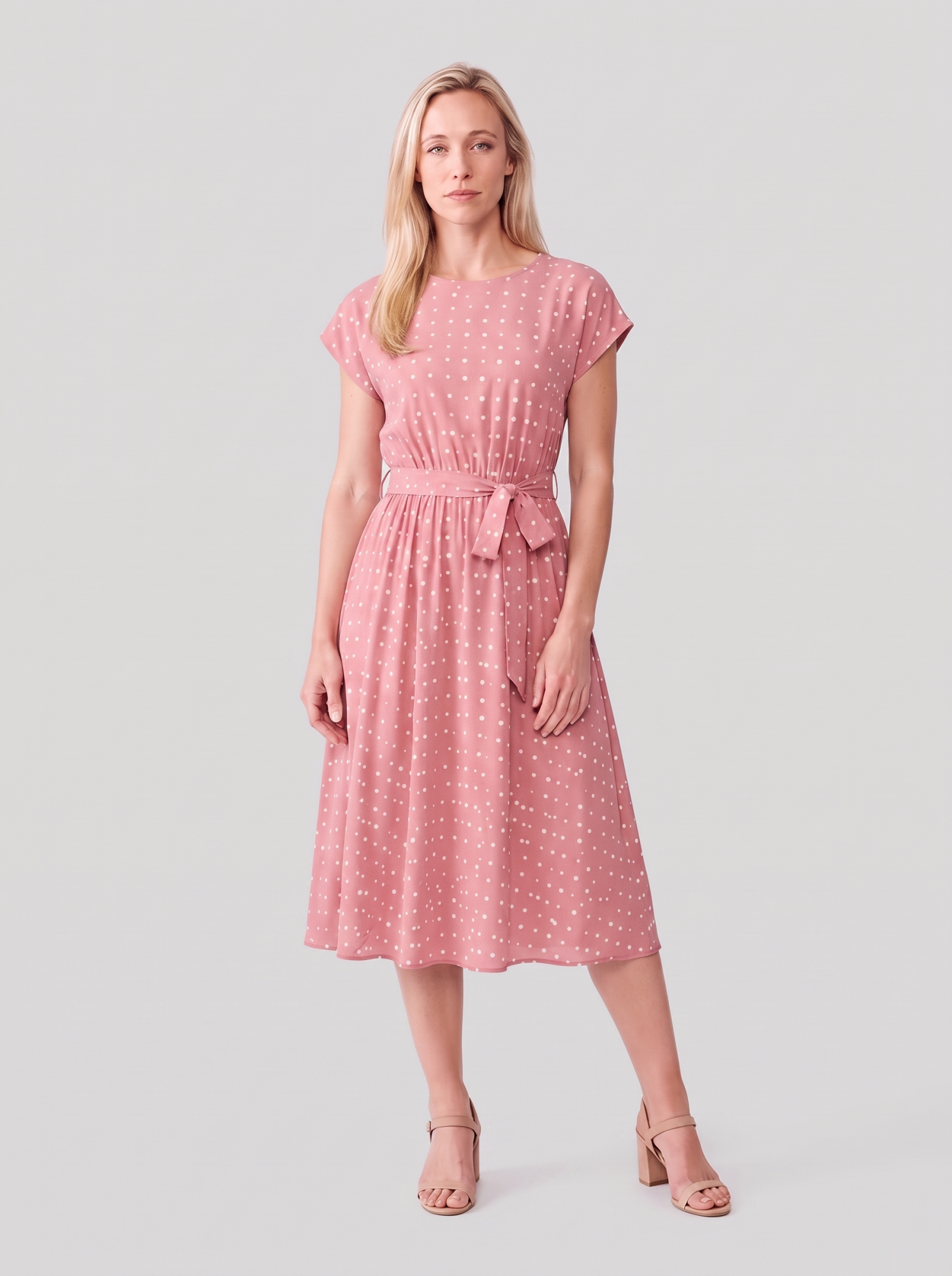 Polka Dot Midi Dress