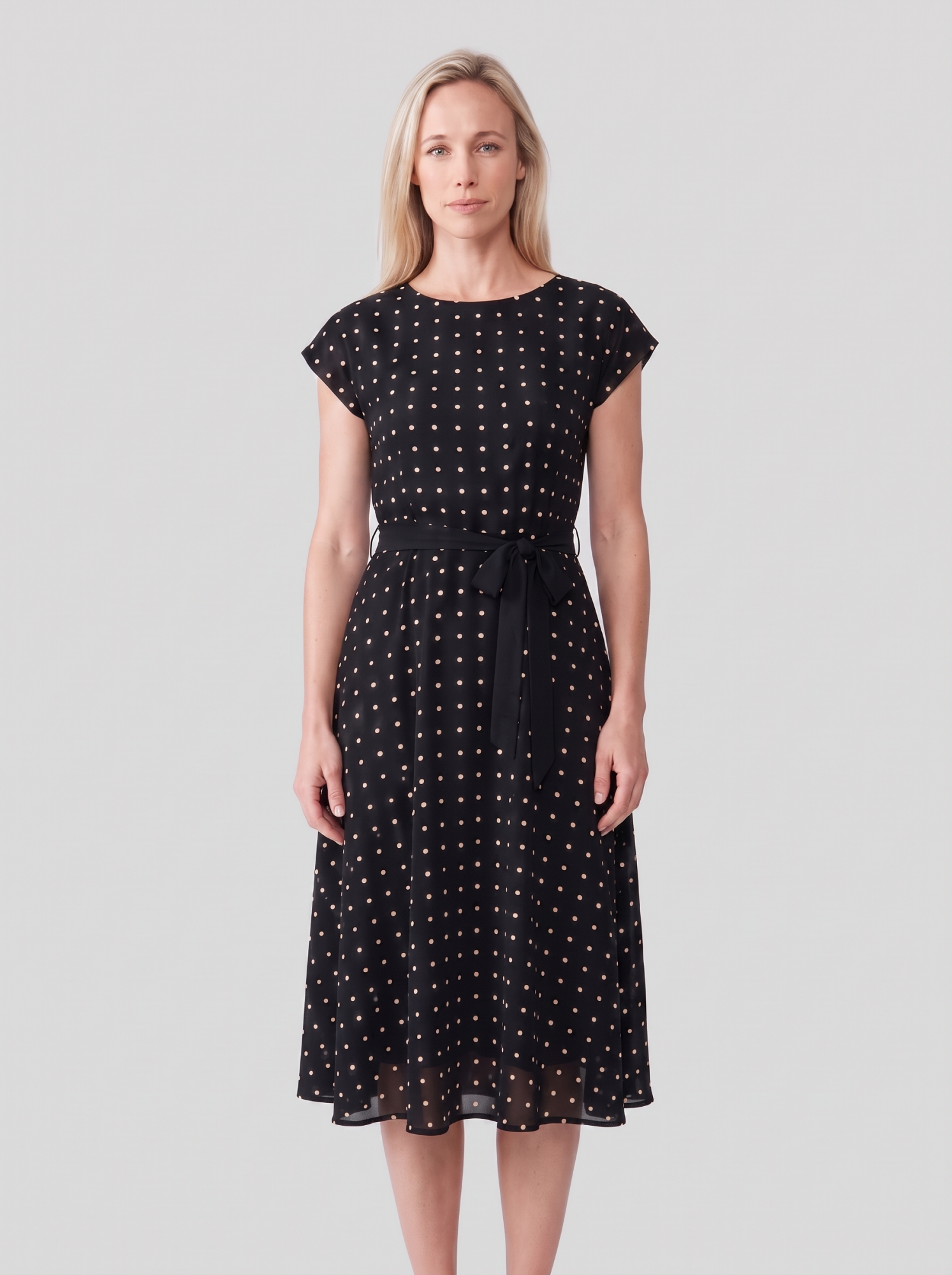 Polka Dot Midi Dress