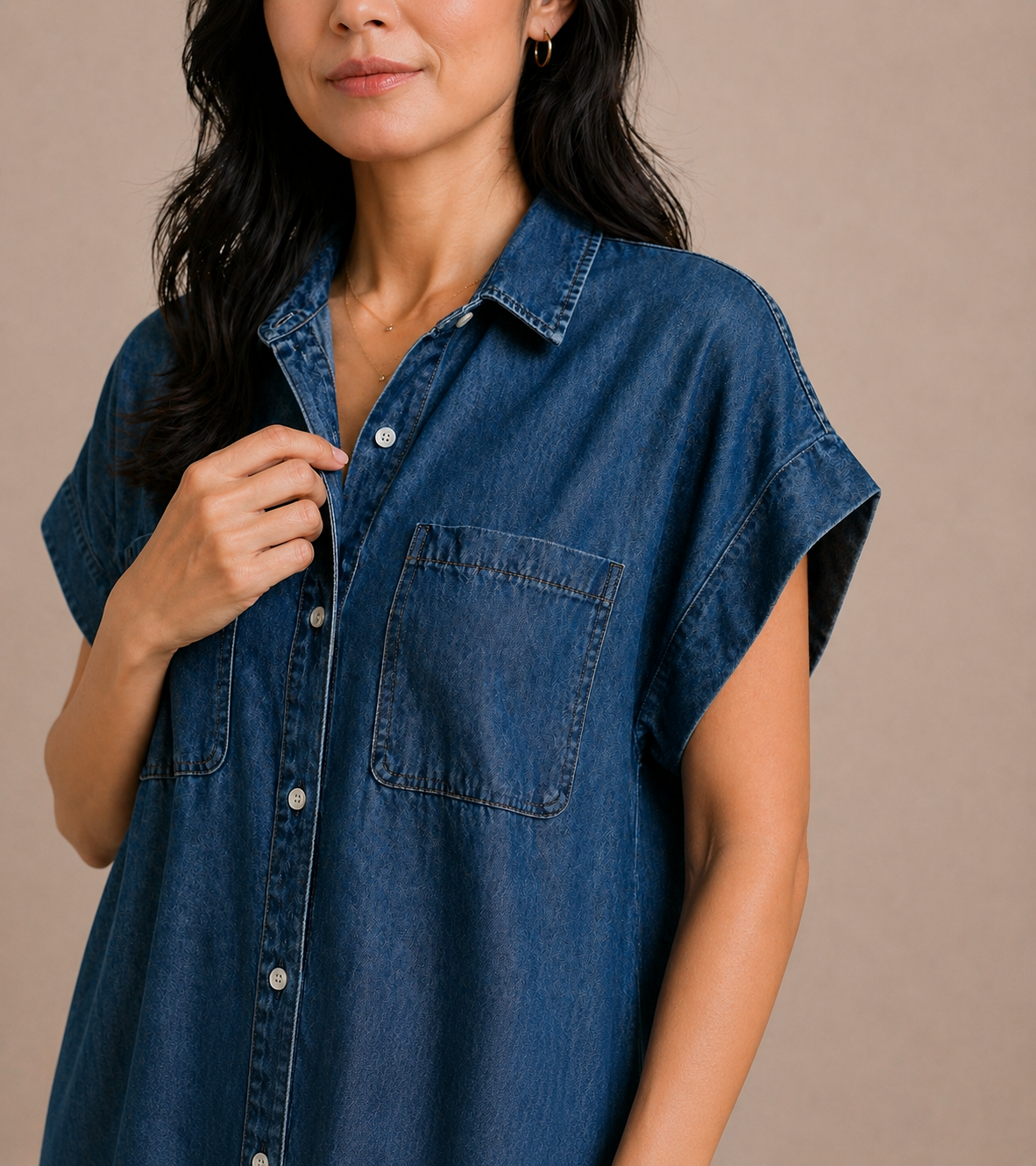 Relaxed Denim Dress