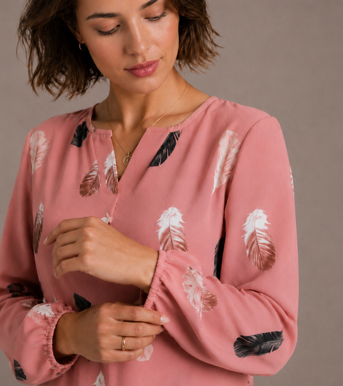 Relaxed Printed Blouse