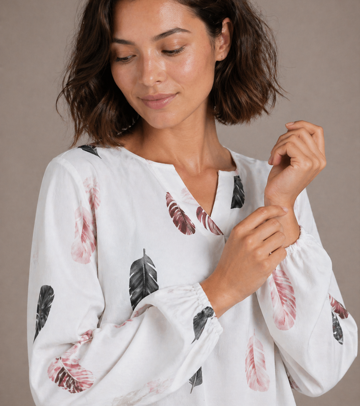 Relaxed Printed Blouse