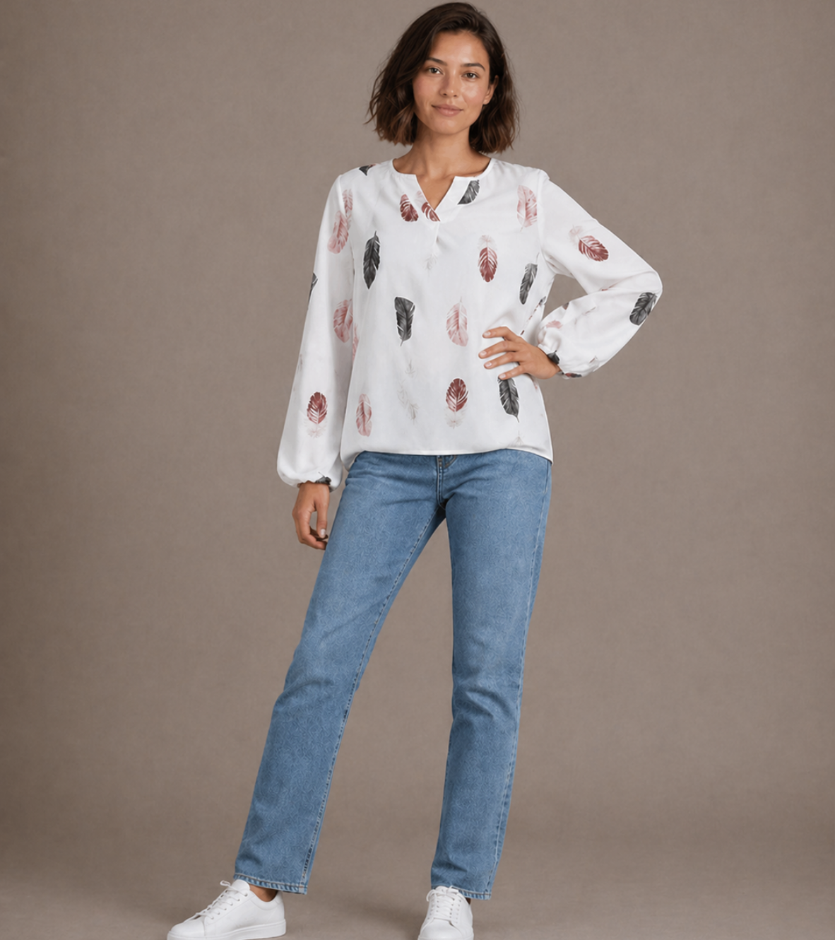 Relaxed Printed Blouse