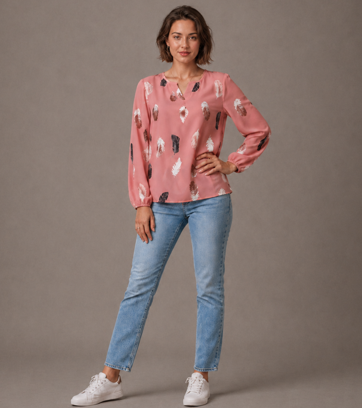 Relaxed Printed Blouse