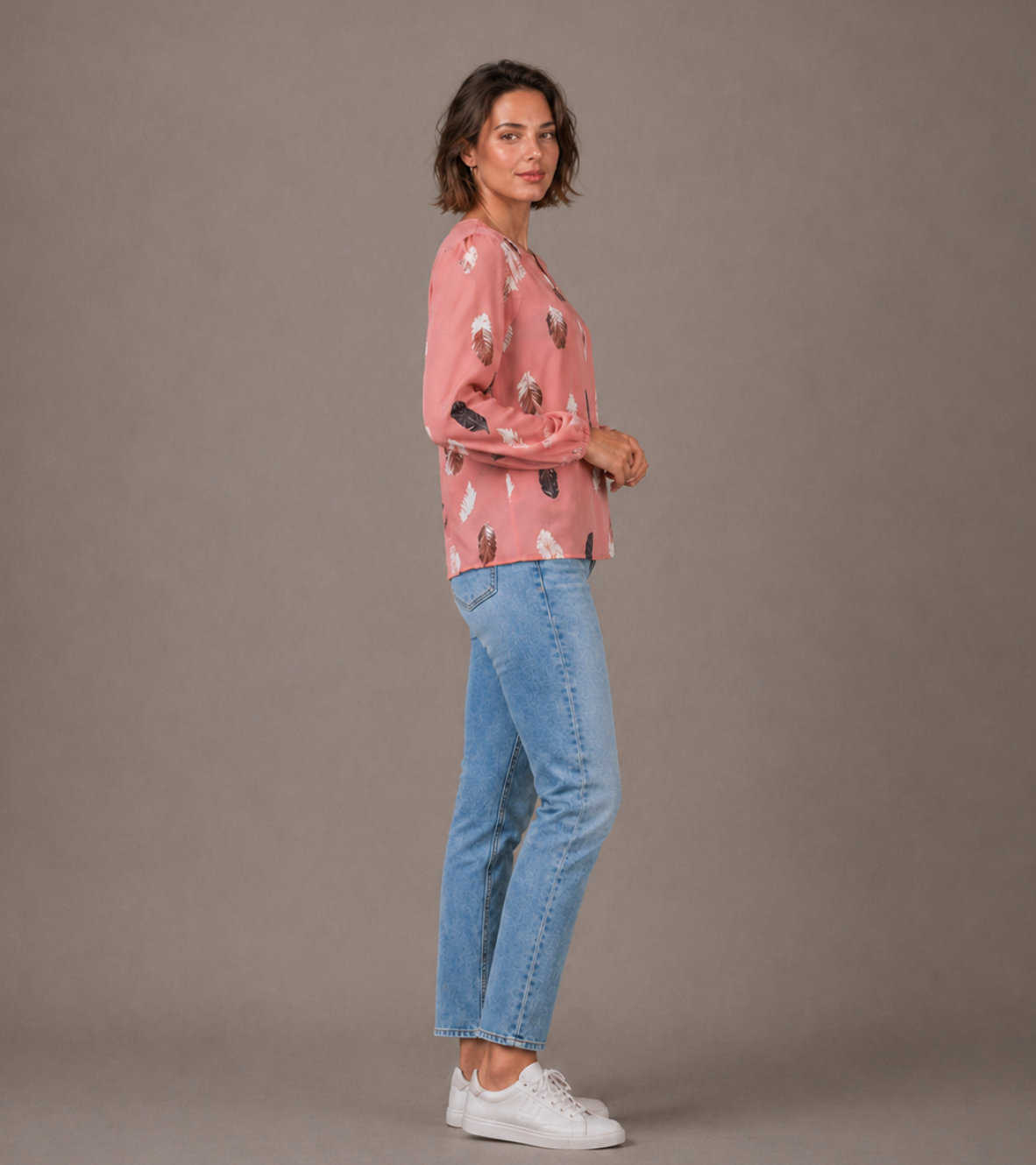 Relaxed Printed Blouse