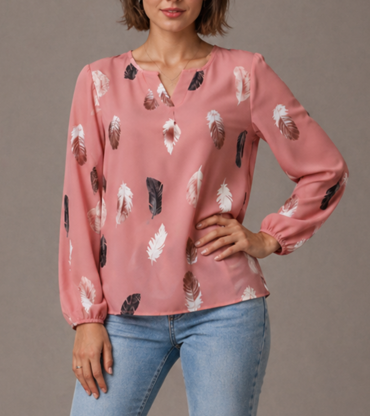 Relaxed Printed Blouse