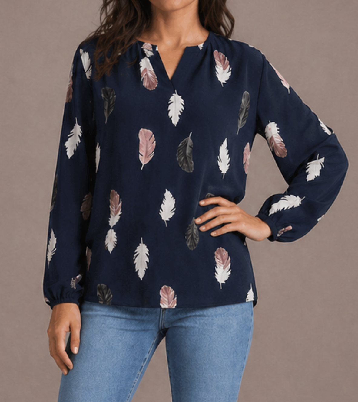 Relaxed Printed Blouse