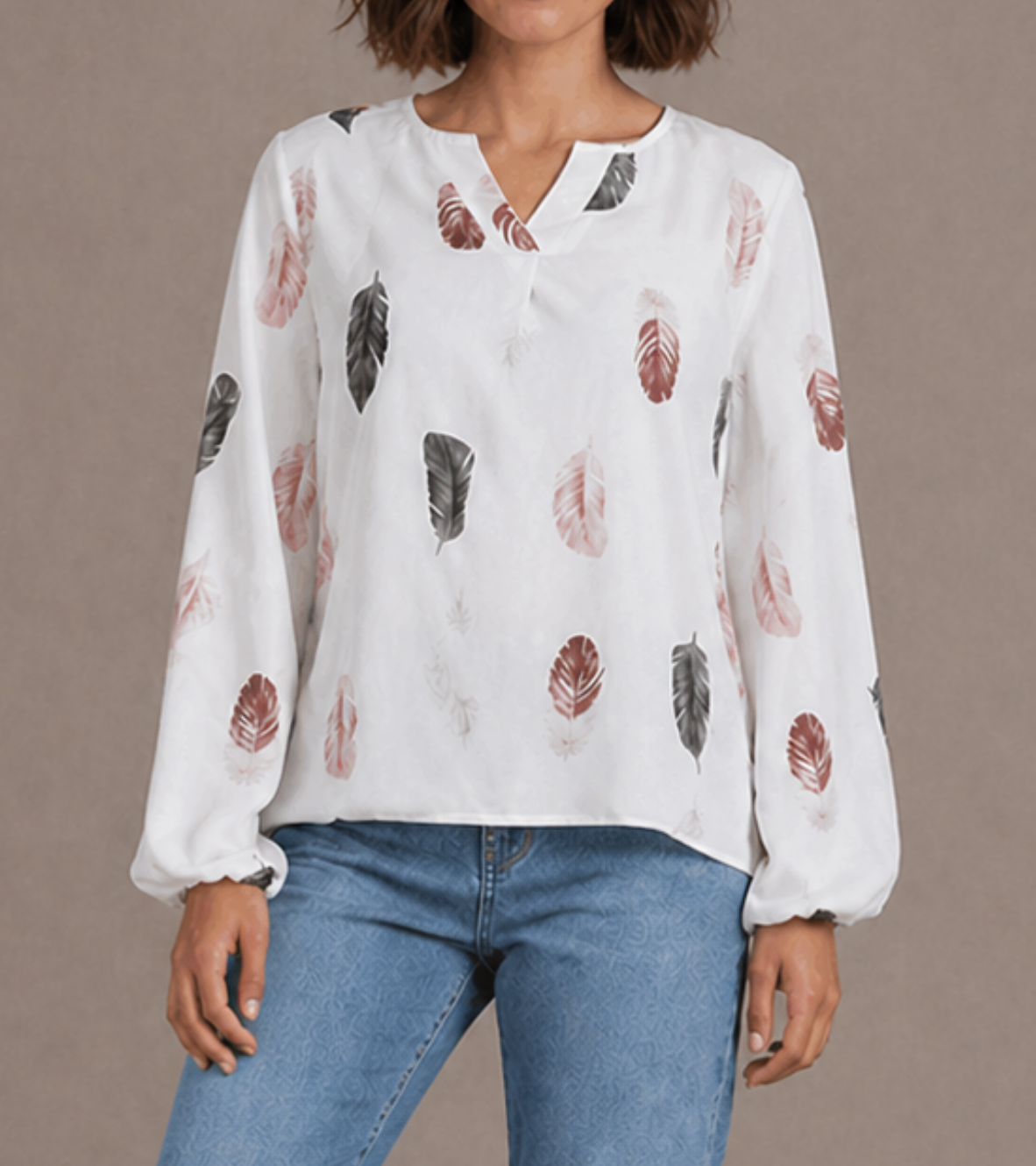 Relaxed Printed Blouse