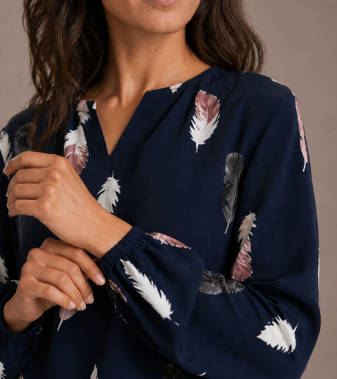 Relaxed Printed Blouse