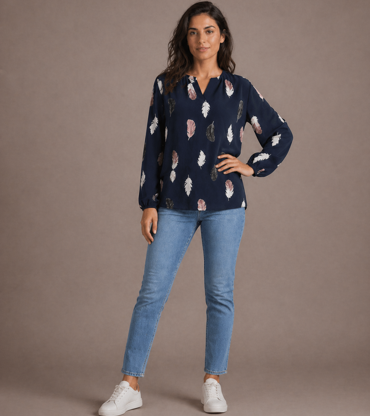 Relaxed Printed Blouse