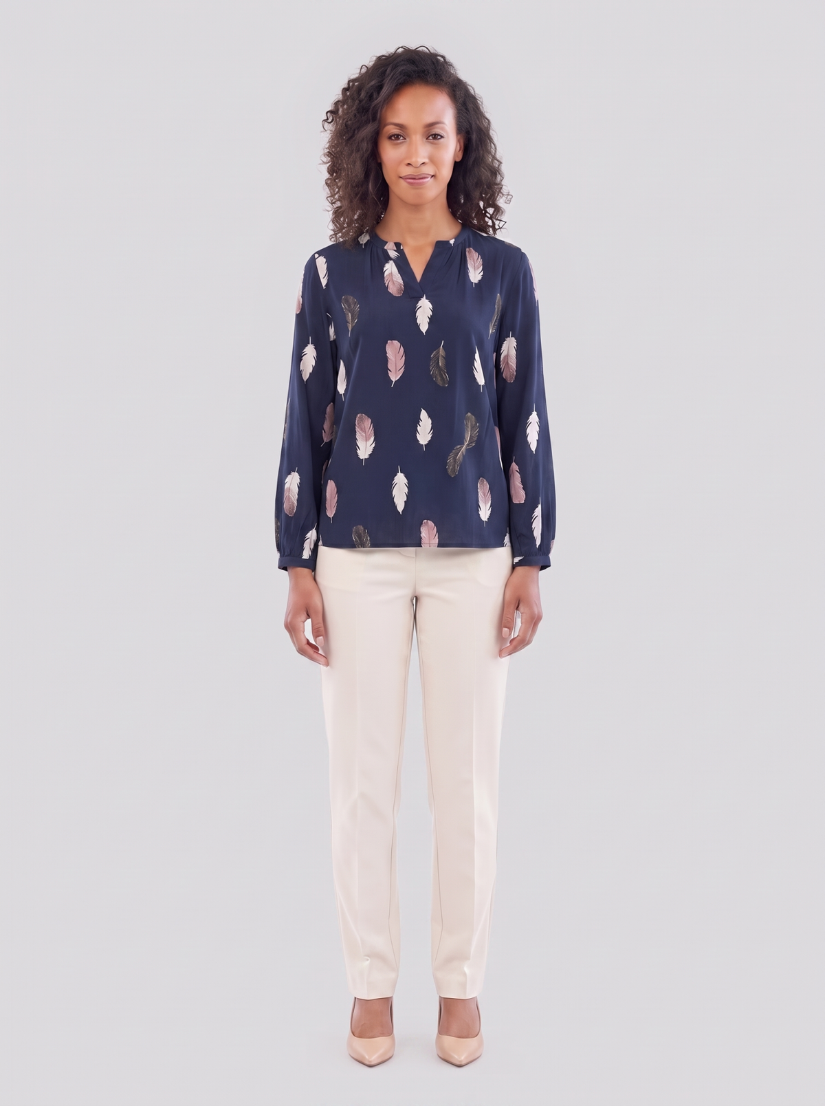 Relaxed Printed Blouse