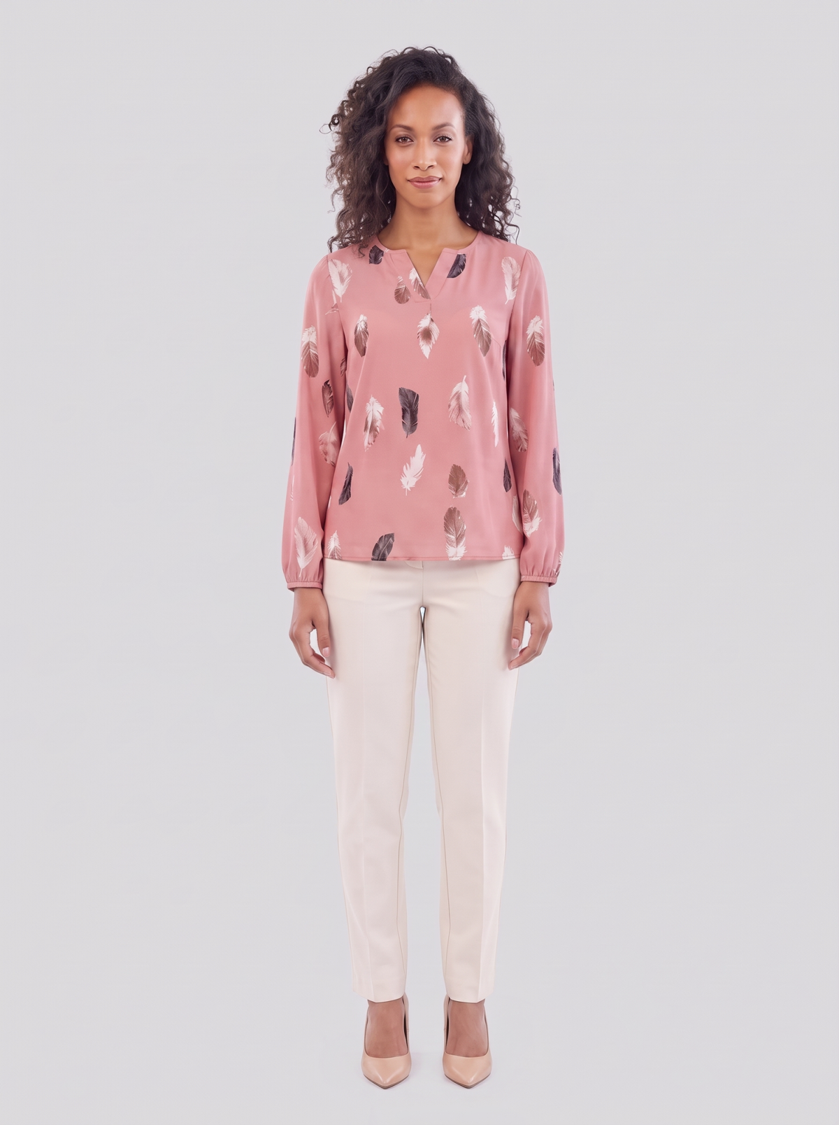 Relaxed Printed Blouse
