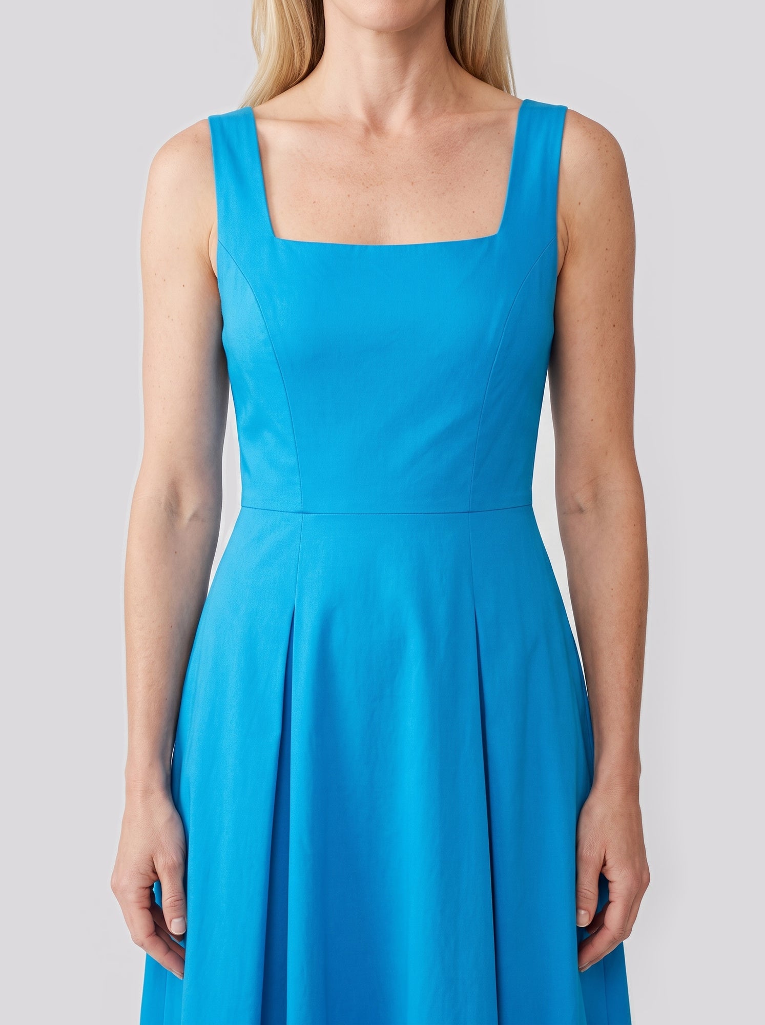 Square Neck Midi Dress