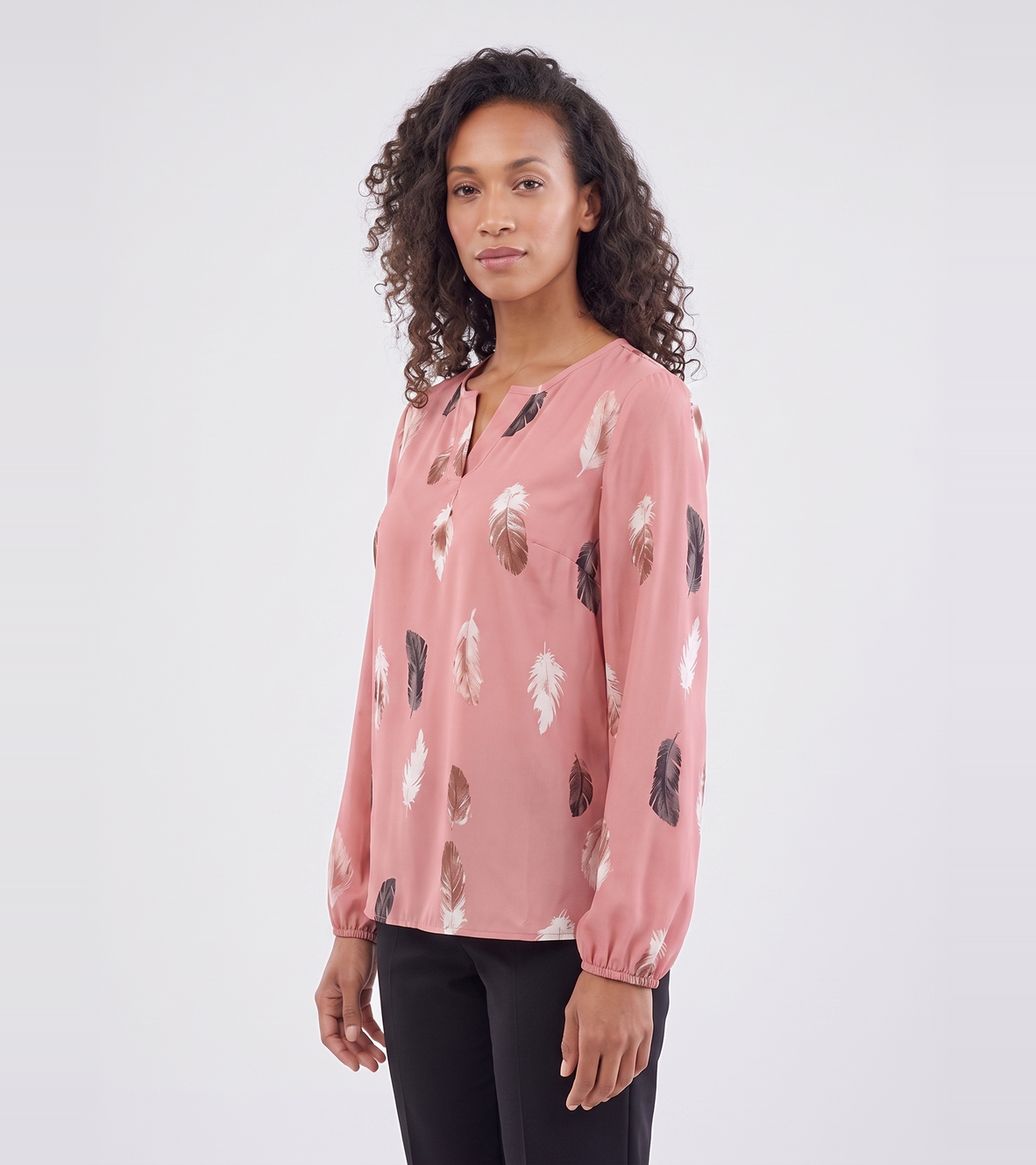 Relaxed Printed Blouse