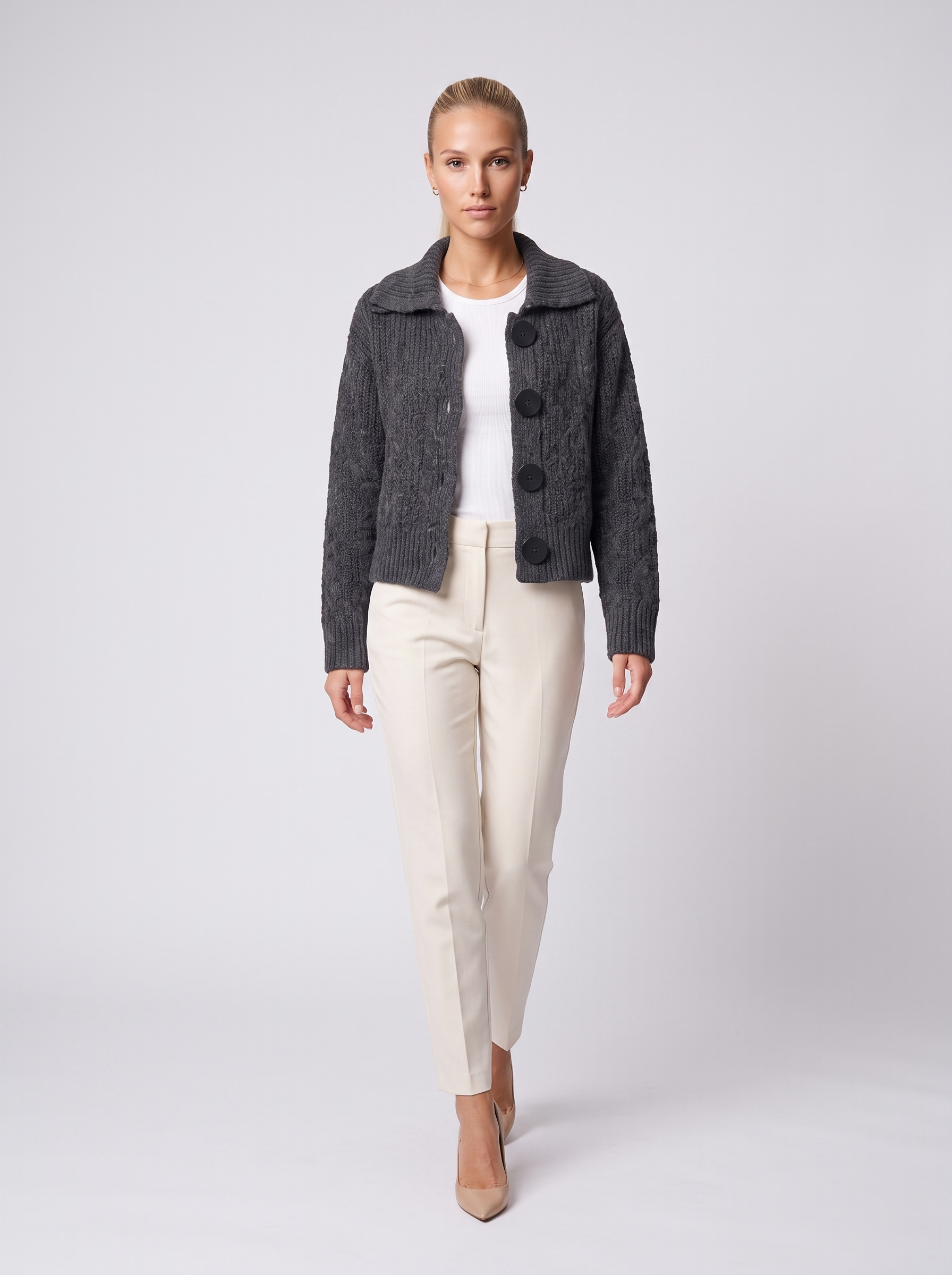 Button Knit Cardigan