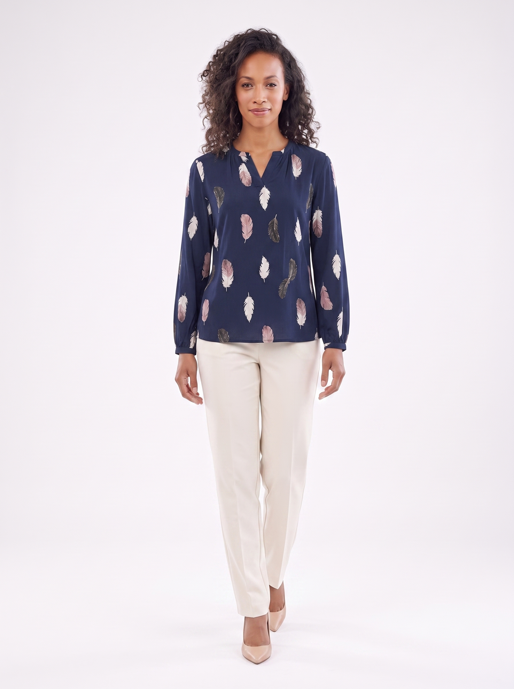 Relaxed Printed Blouse