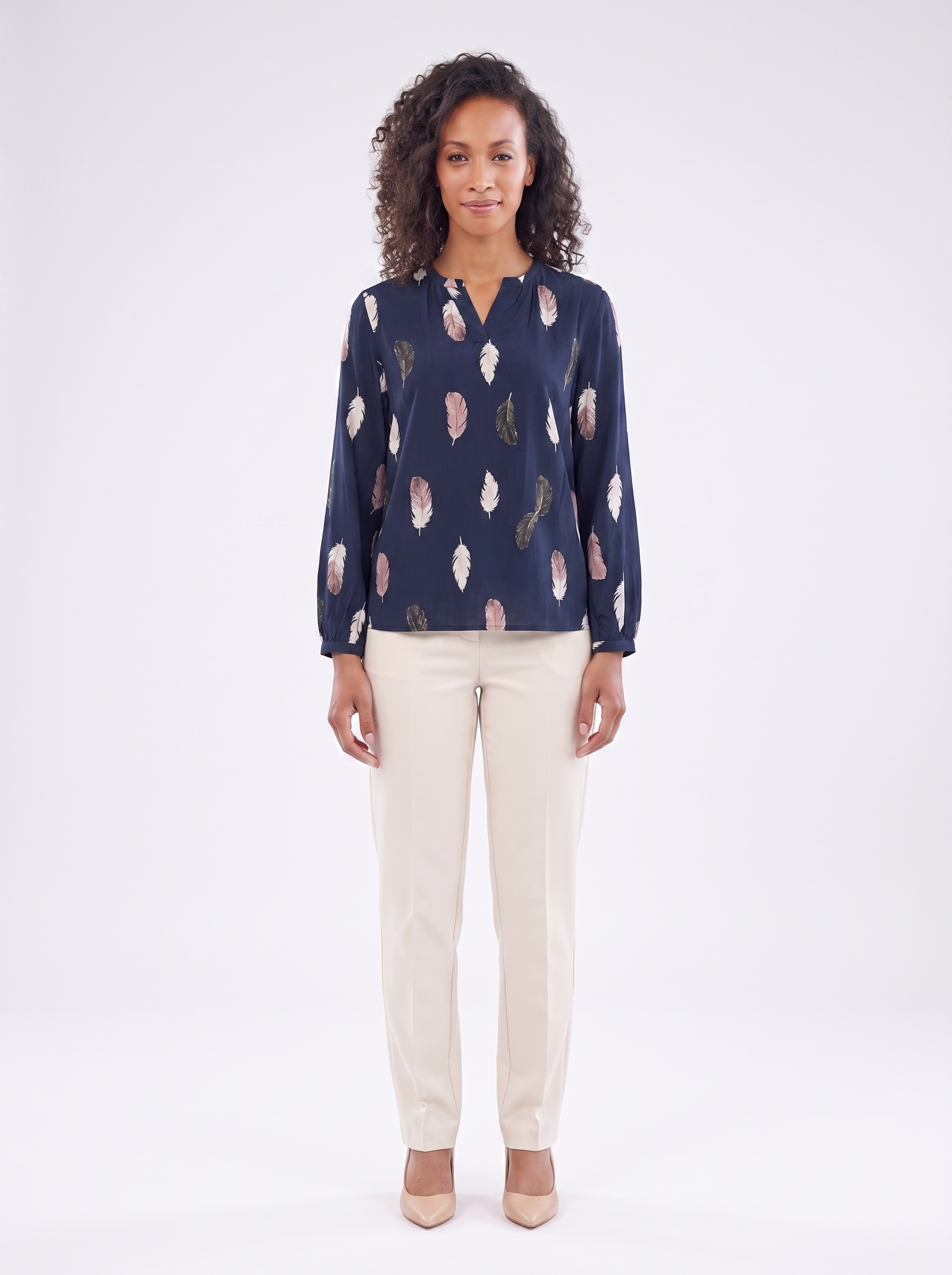Relaxed Printed Blouse