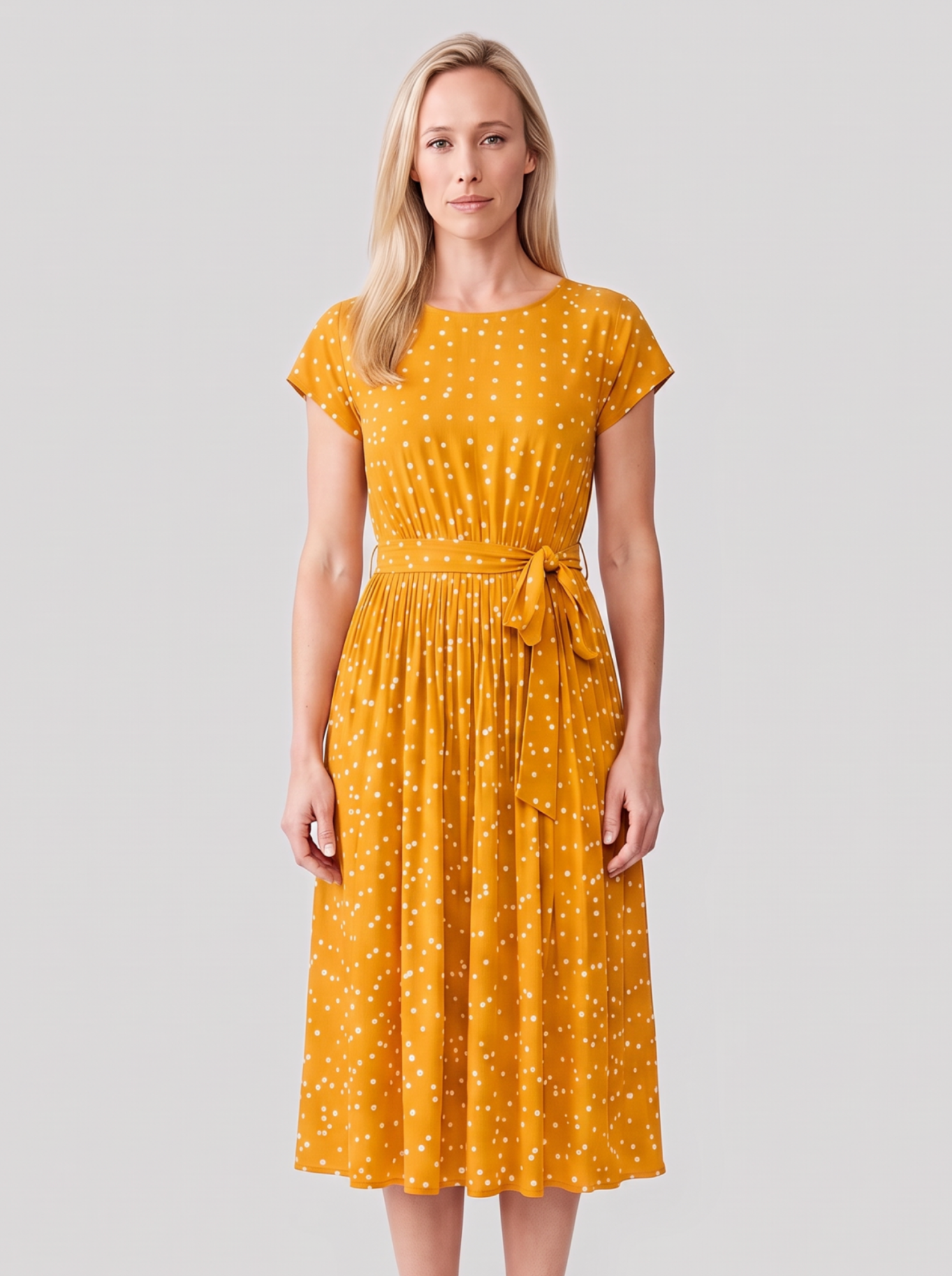 Polka Dot Midi Dress