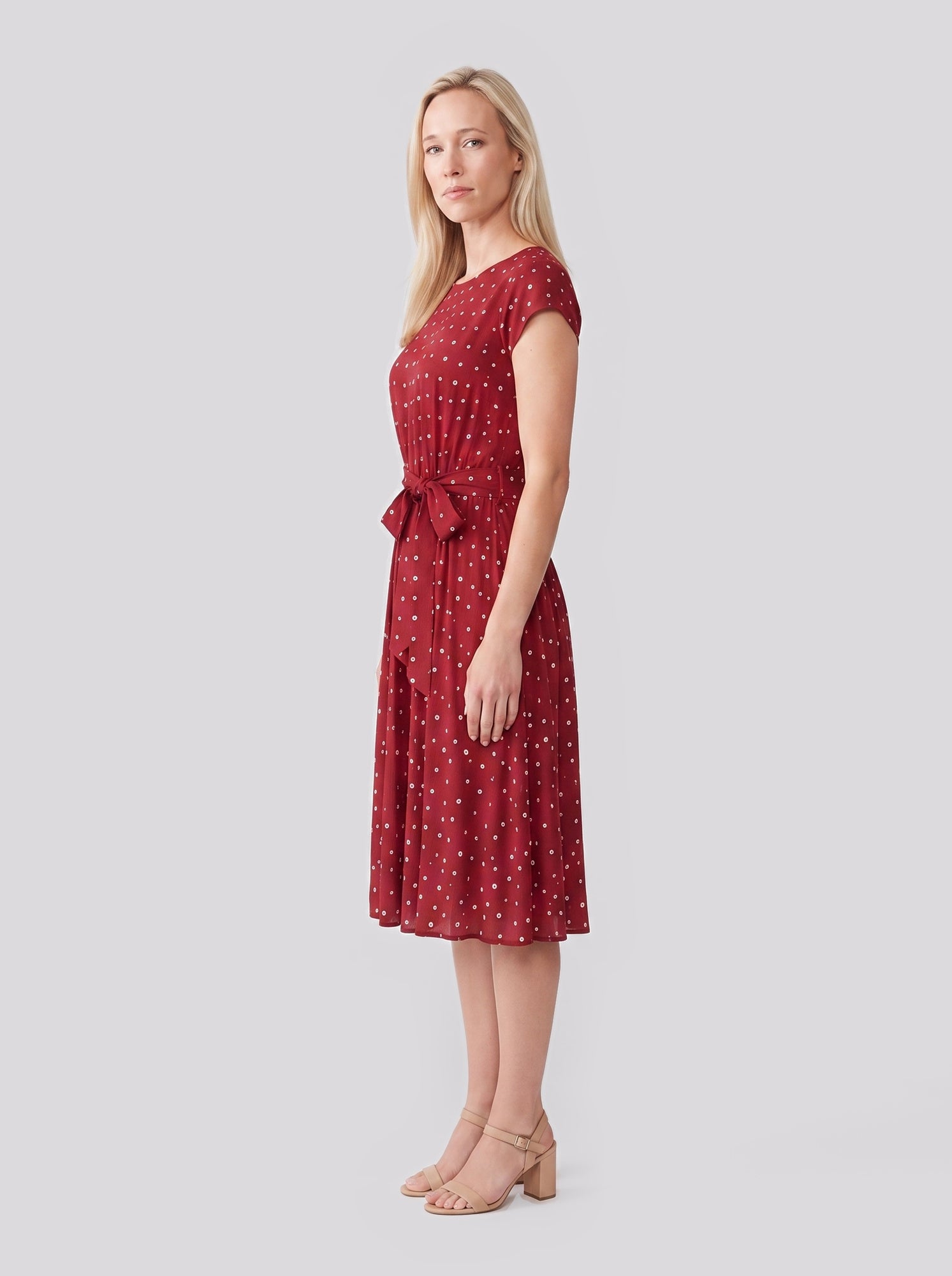 Polka Dot Midi Dress
