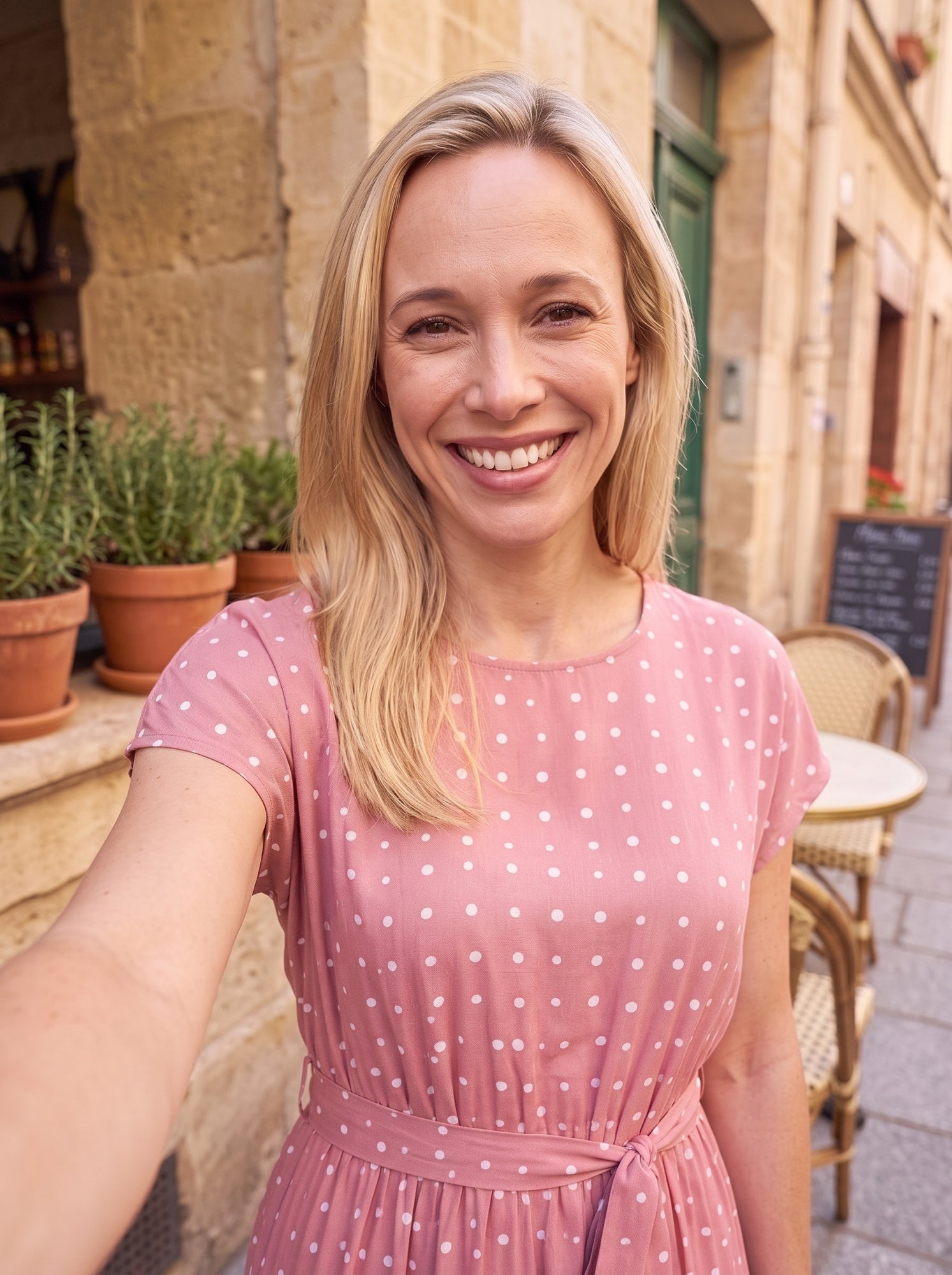Polka Dot Midi Dress