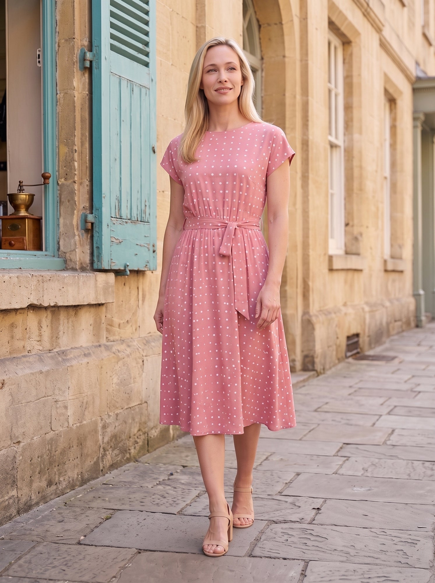 Polka Dot Midi Dress