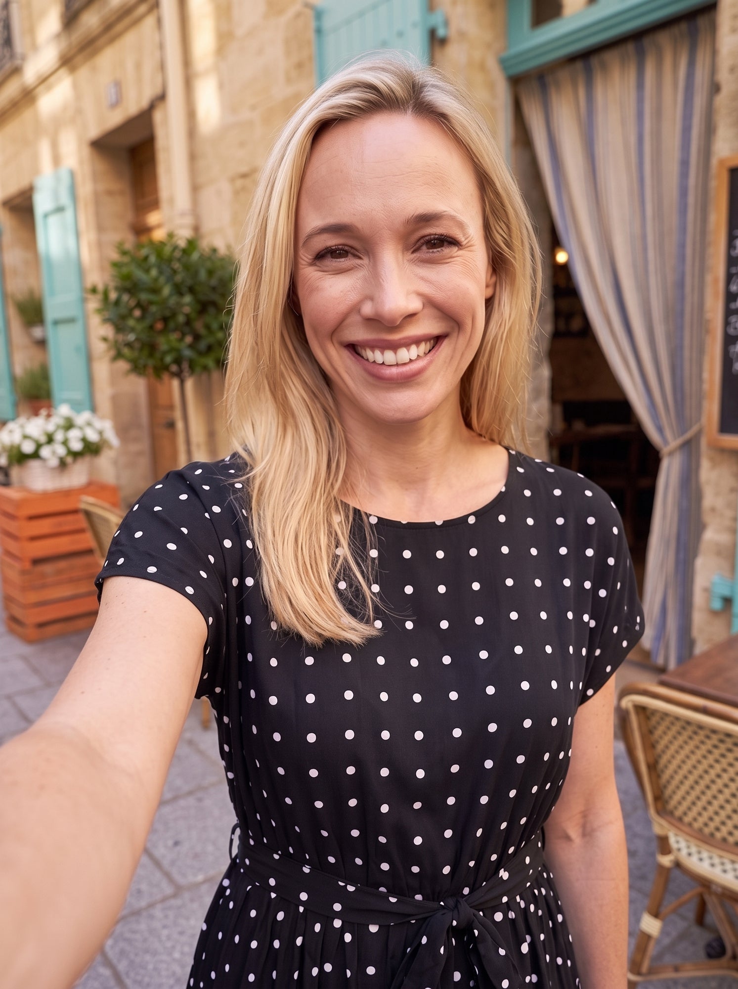 Polka Dot Midi Dress