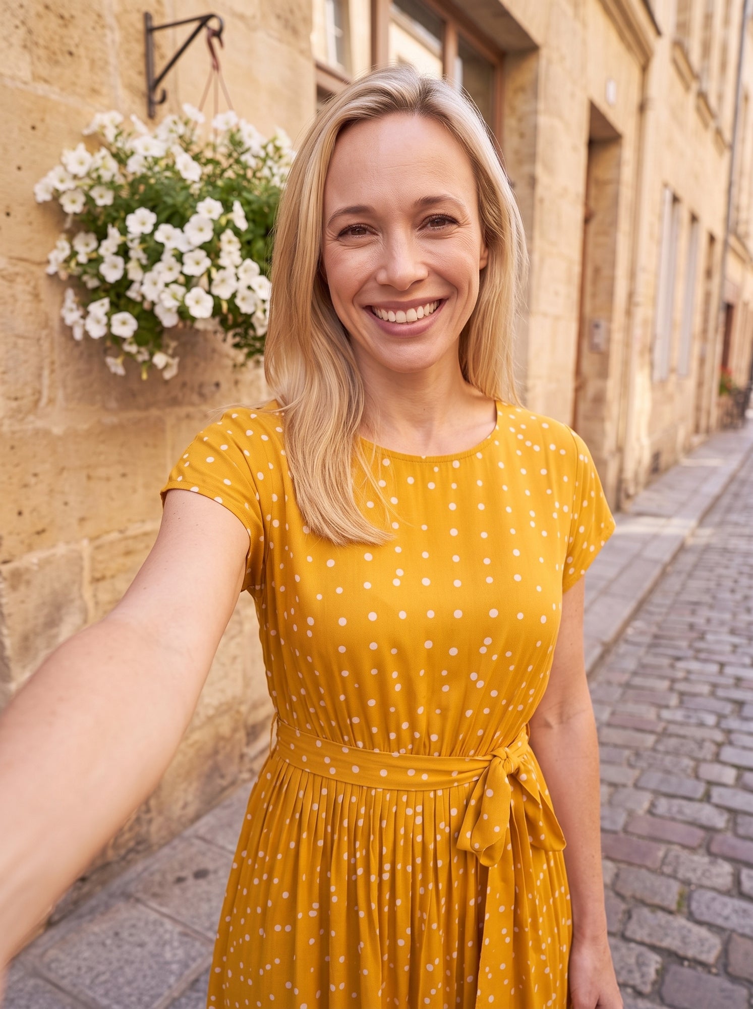 Polka Dot Midi Dress